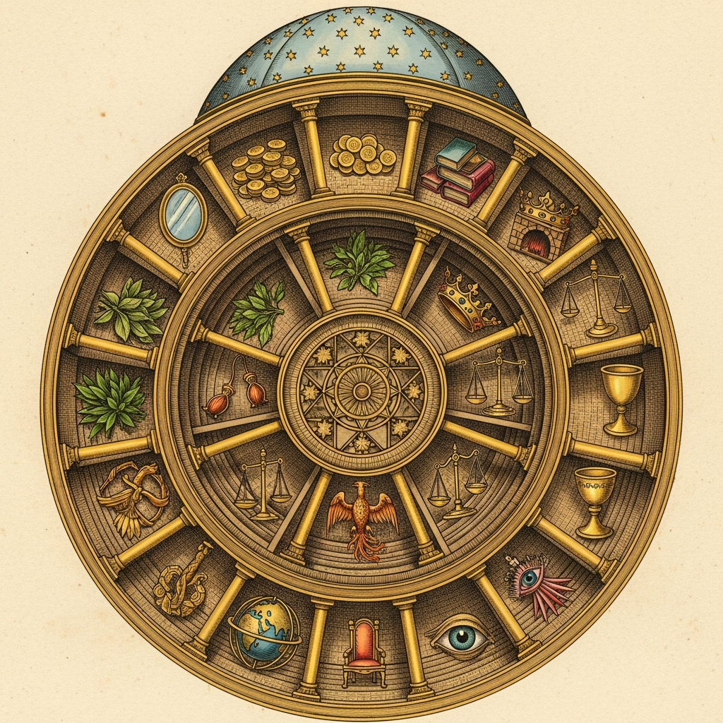 Ilustración estilo Alquimia Ilustrada para blog de AstroAlquímica
