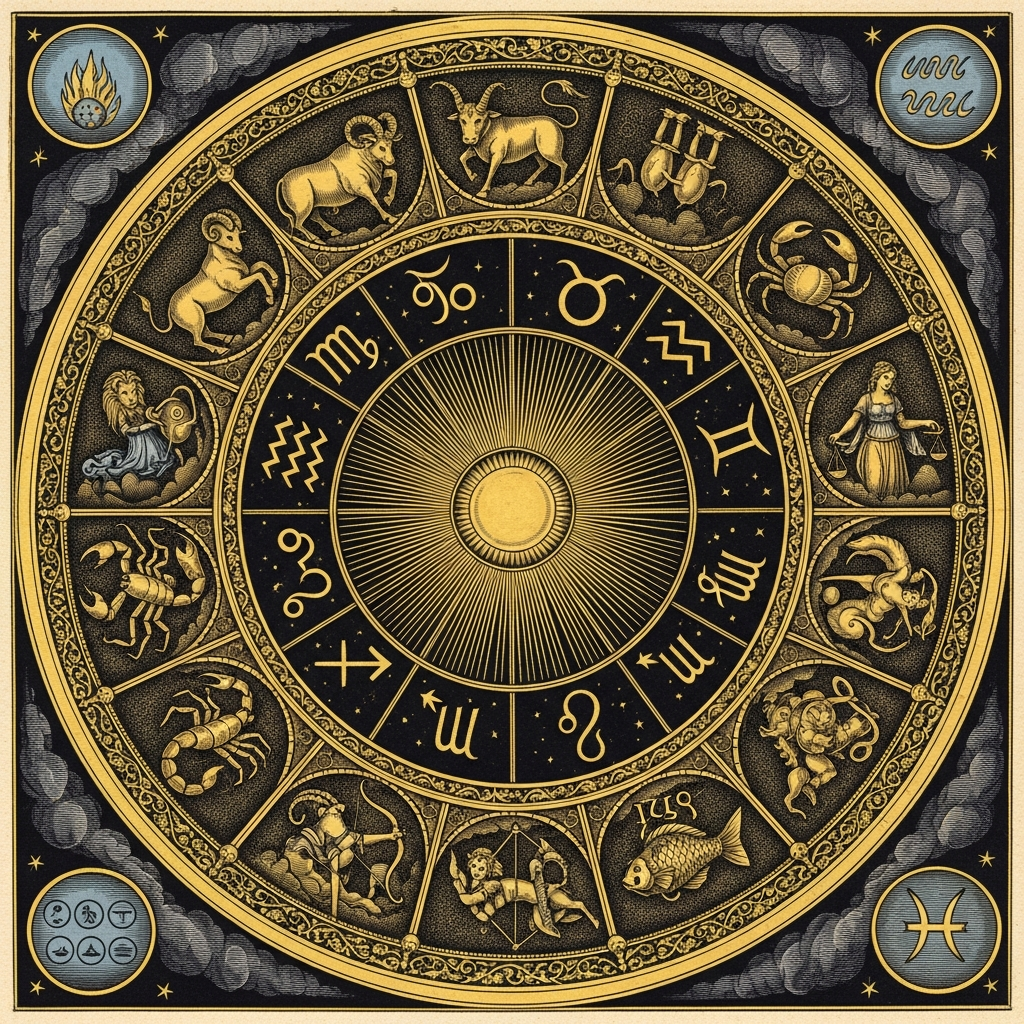 Ilustración estilo Alquimia Ilustrada para blog de AstroAlquímica
