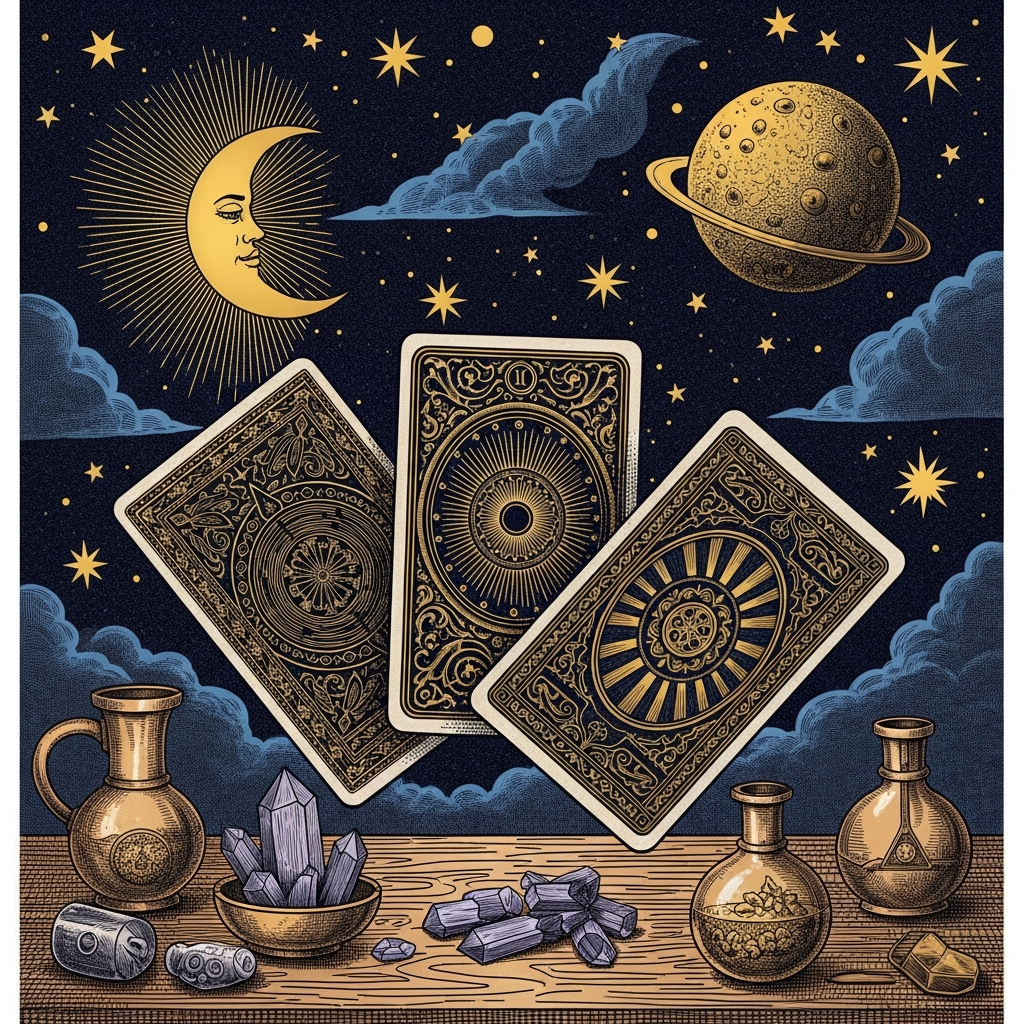 Ilustración estilo Alquimia Ilustrada para blog de AstroAlquímica